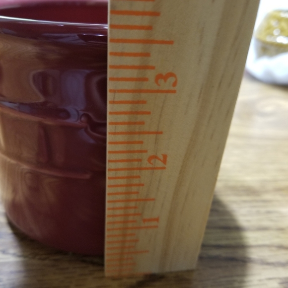 Longaberger Pottery Woven Traditions Mini Salt Crock Paprika - Picture 6 of 6